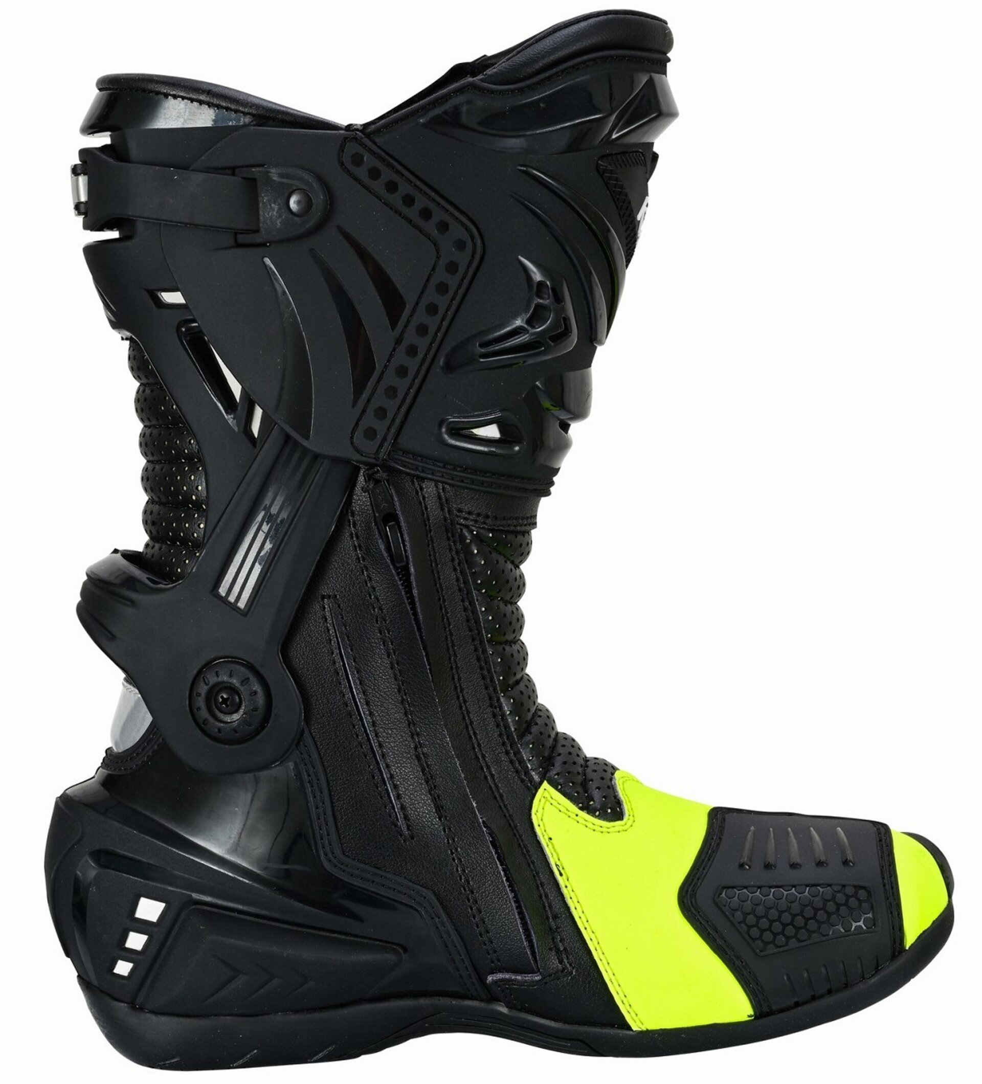 BOTAS DE MOTO DEPORTIVAS ASSEN RACE NEGRO AMARILLO FLUOR - 5