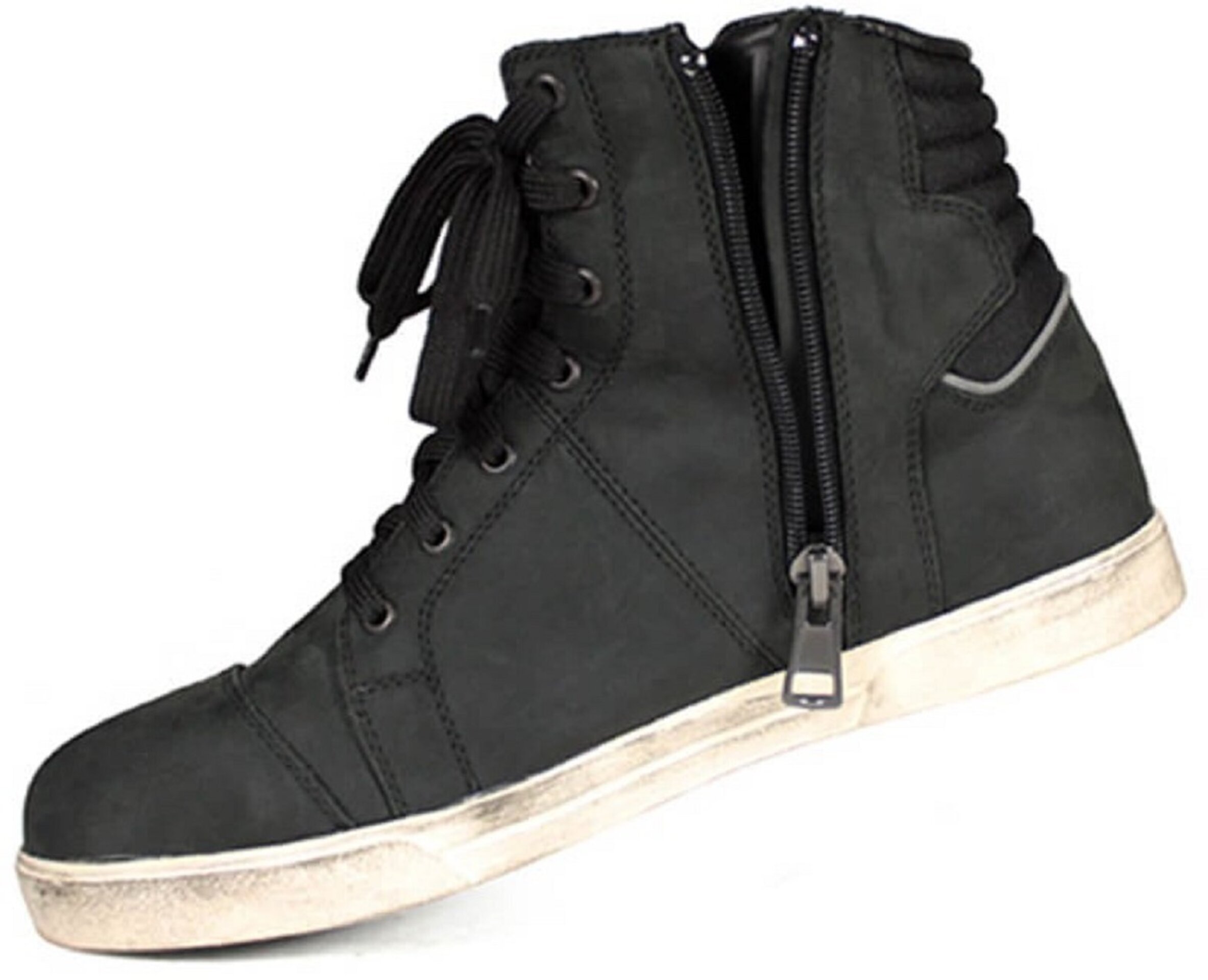ZAPATILLAS MOTO URBANAS EN PIEL HARISSON YANKEE NEGRO/BLANCO - 2