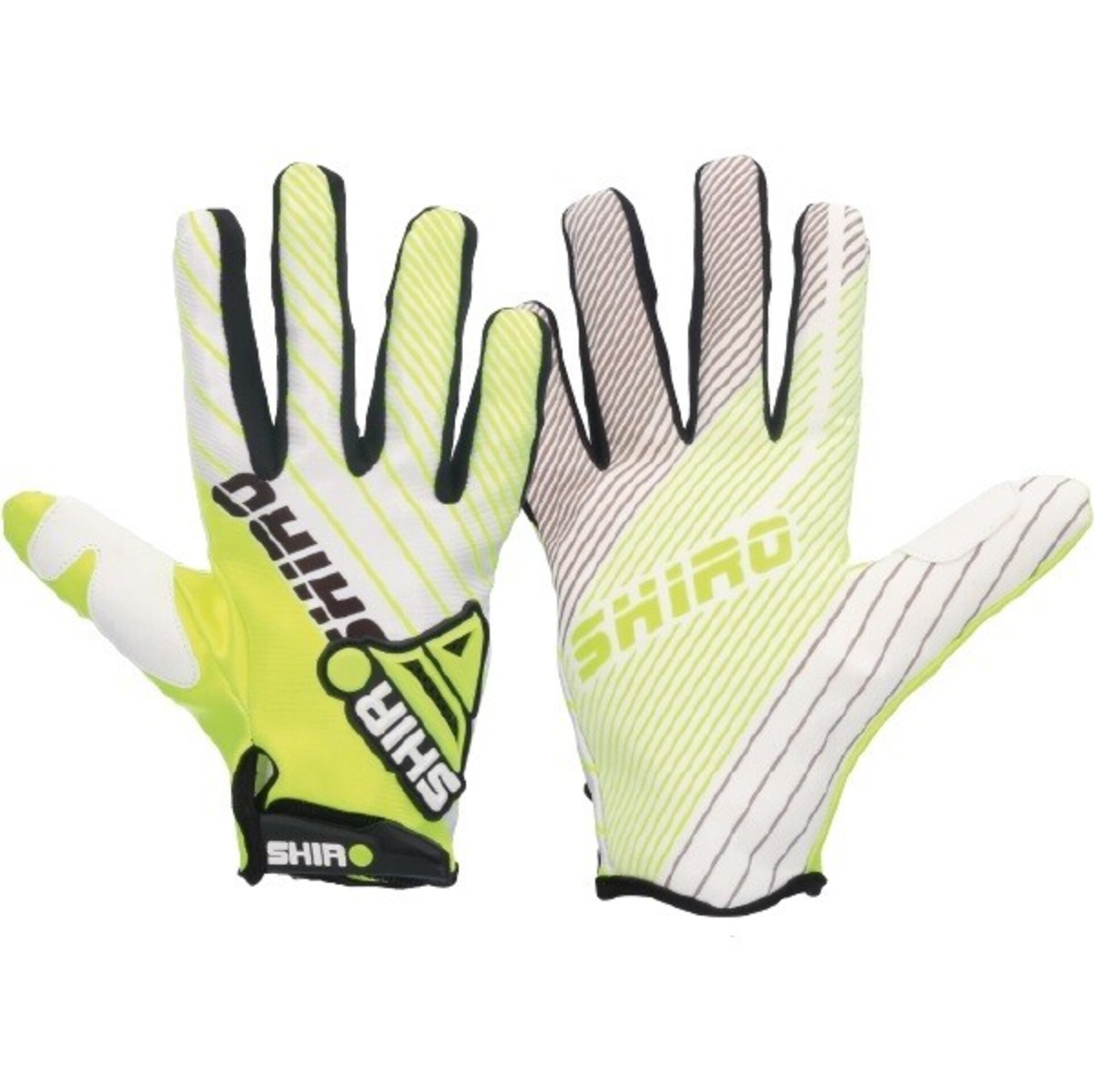 Guantes Shiro Off Road MX 11 Blanco y Naranja - 5