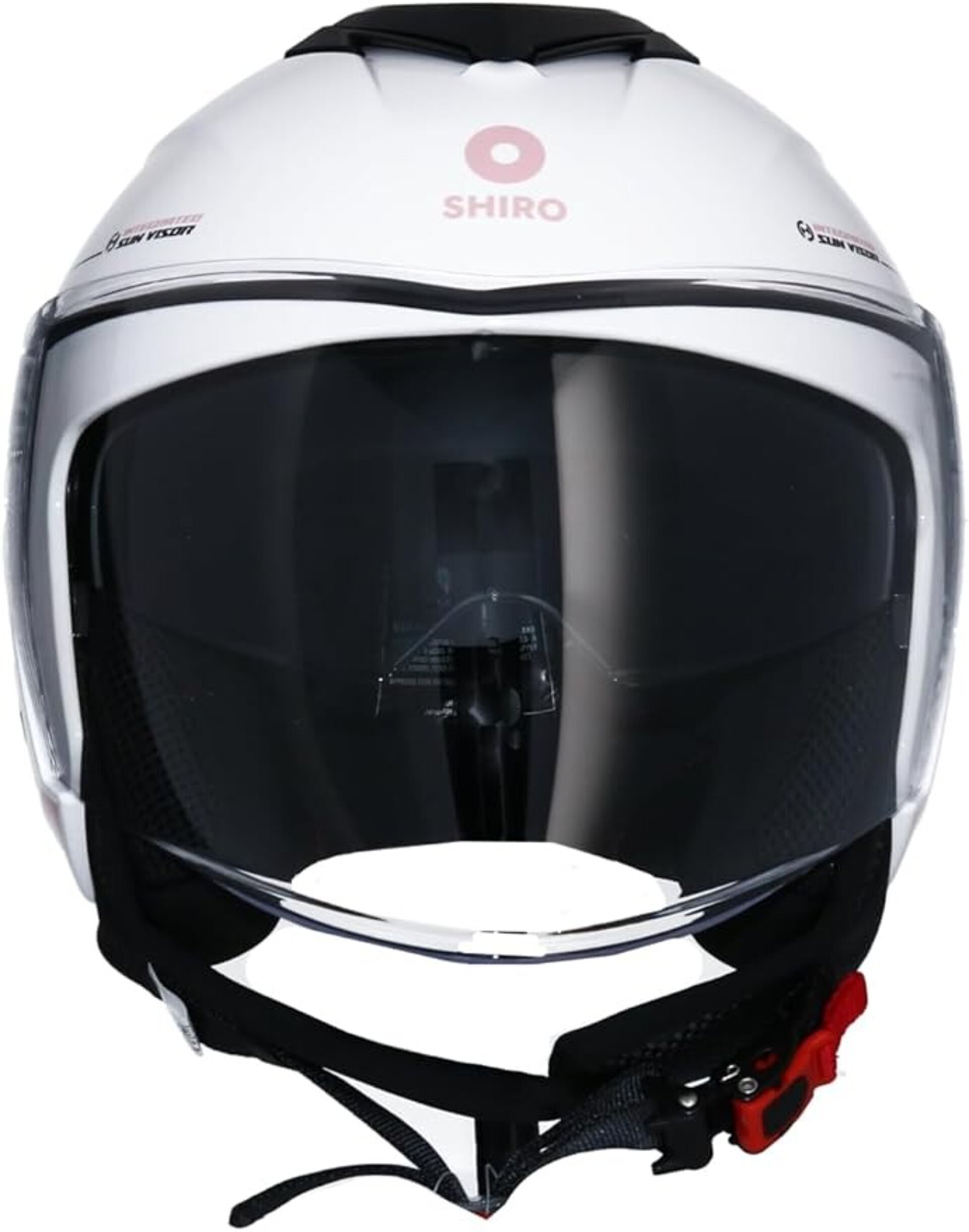 CASCO JET GAFA SOLAR SHIRO IBIZA SPORTAGE BLANCO PERLA ROSA - 3