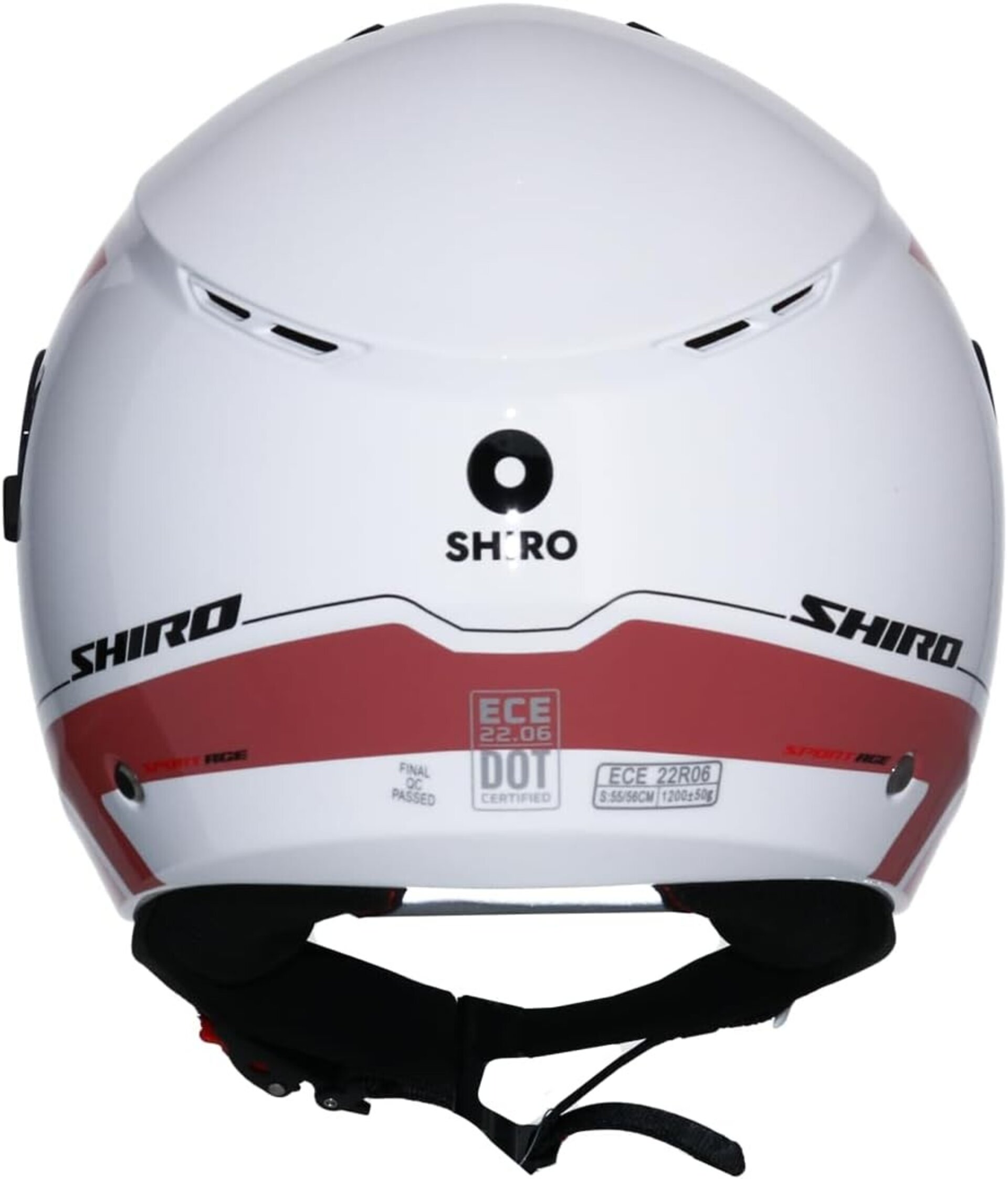 CASCO JET GAFA SOLAR SHIRO IBIZA SPORTAGE BLANCO PERLA ROSA - 6