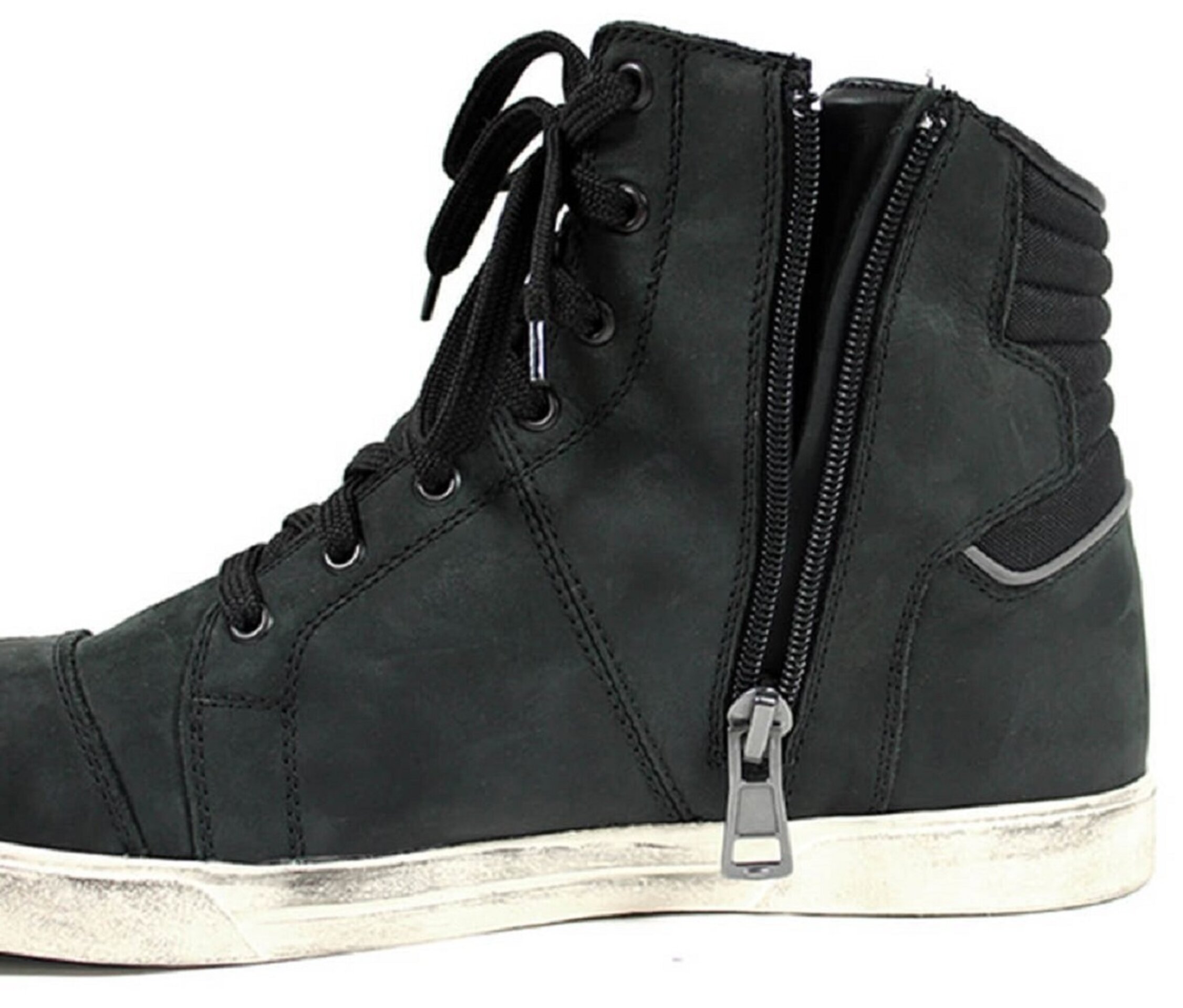 ZAPATILLAS MOTO URBANAS EN PIEL HARISSON YANKEE NEGRO/BLANCO - 6