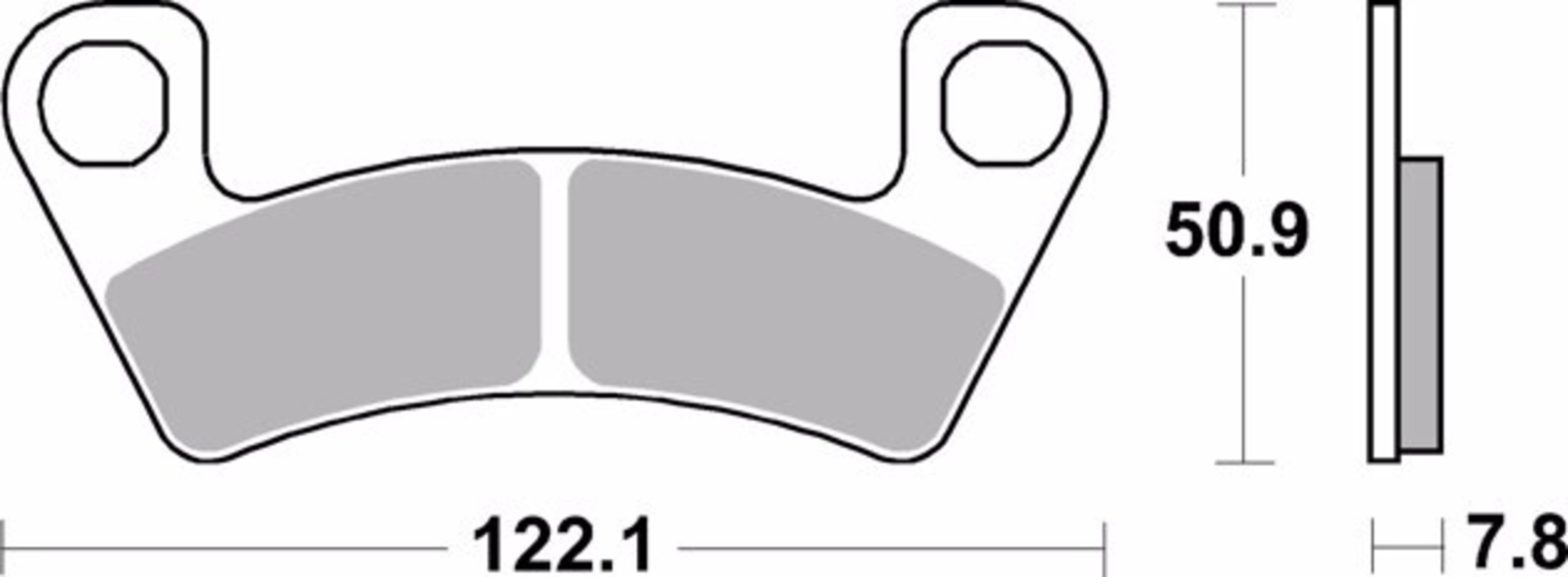 Pastillas freno Brembo sinterizadas 07GR87SD - 1