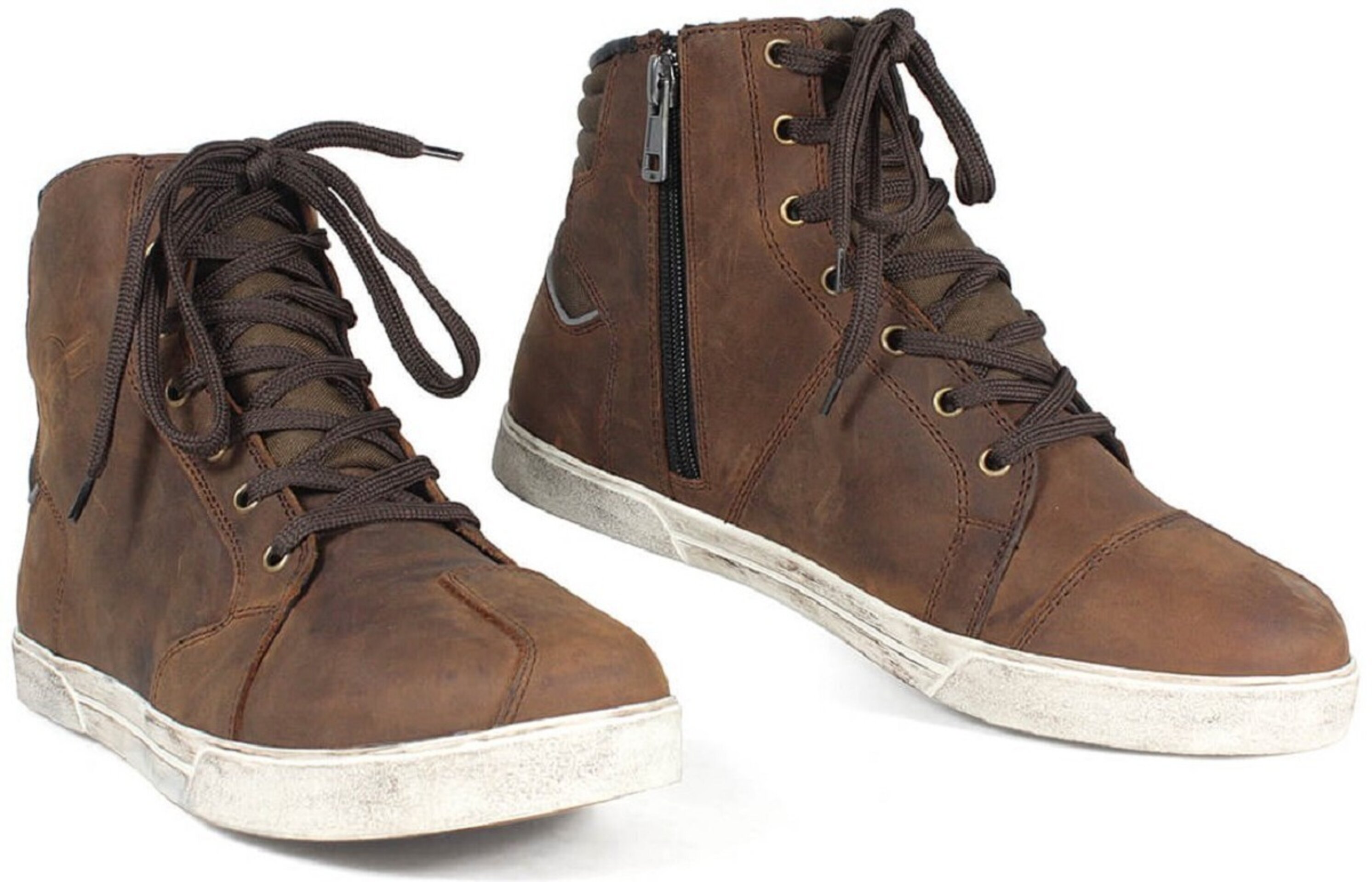 ZAPATILLAS MOTO URBANAS EN PIEL HARISSON YANKEE MARRON - 5