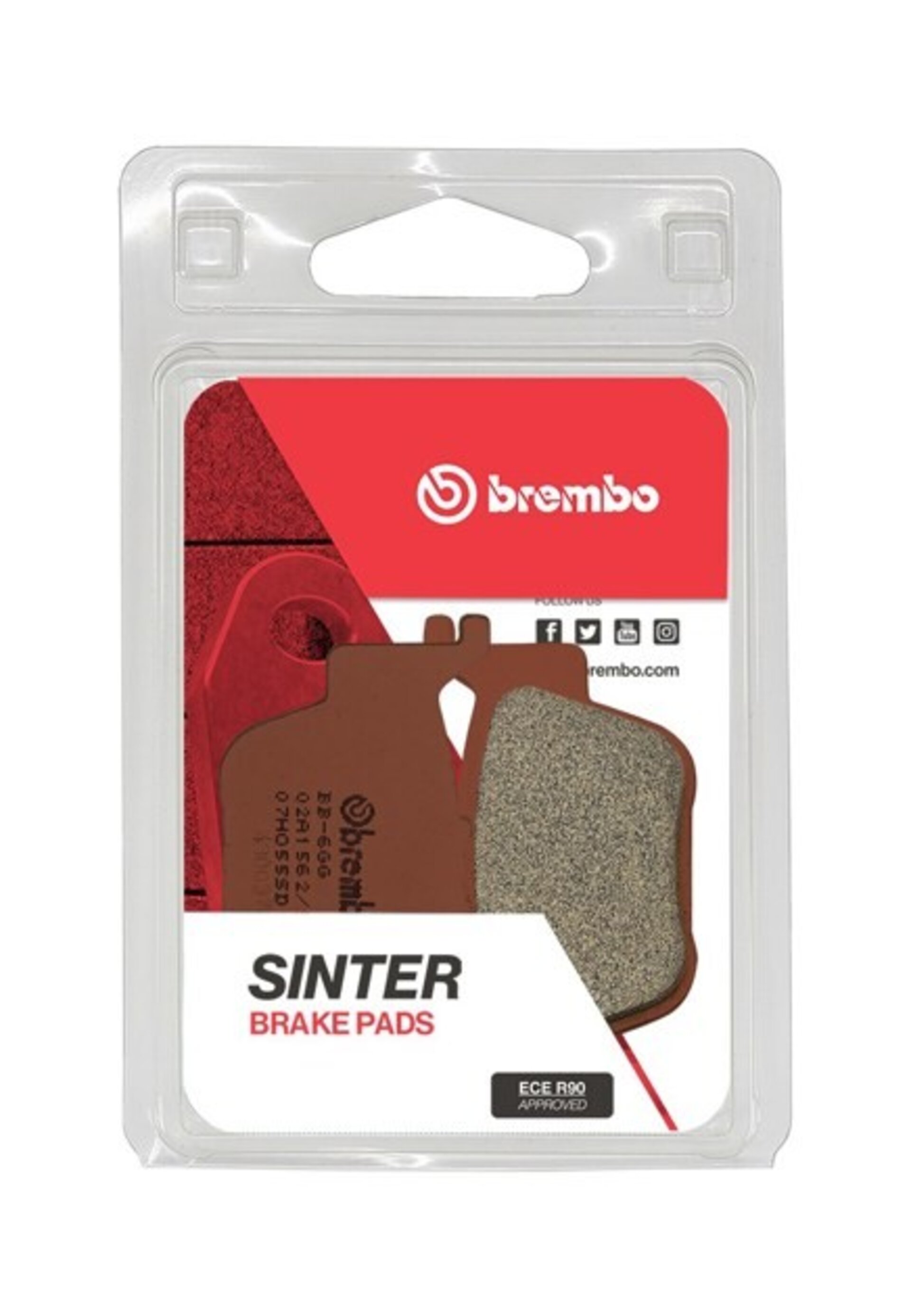 Pastillas freno Brembo sinterizadas 07HO55SD - 1