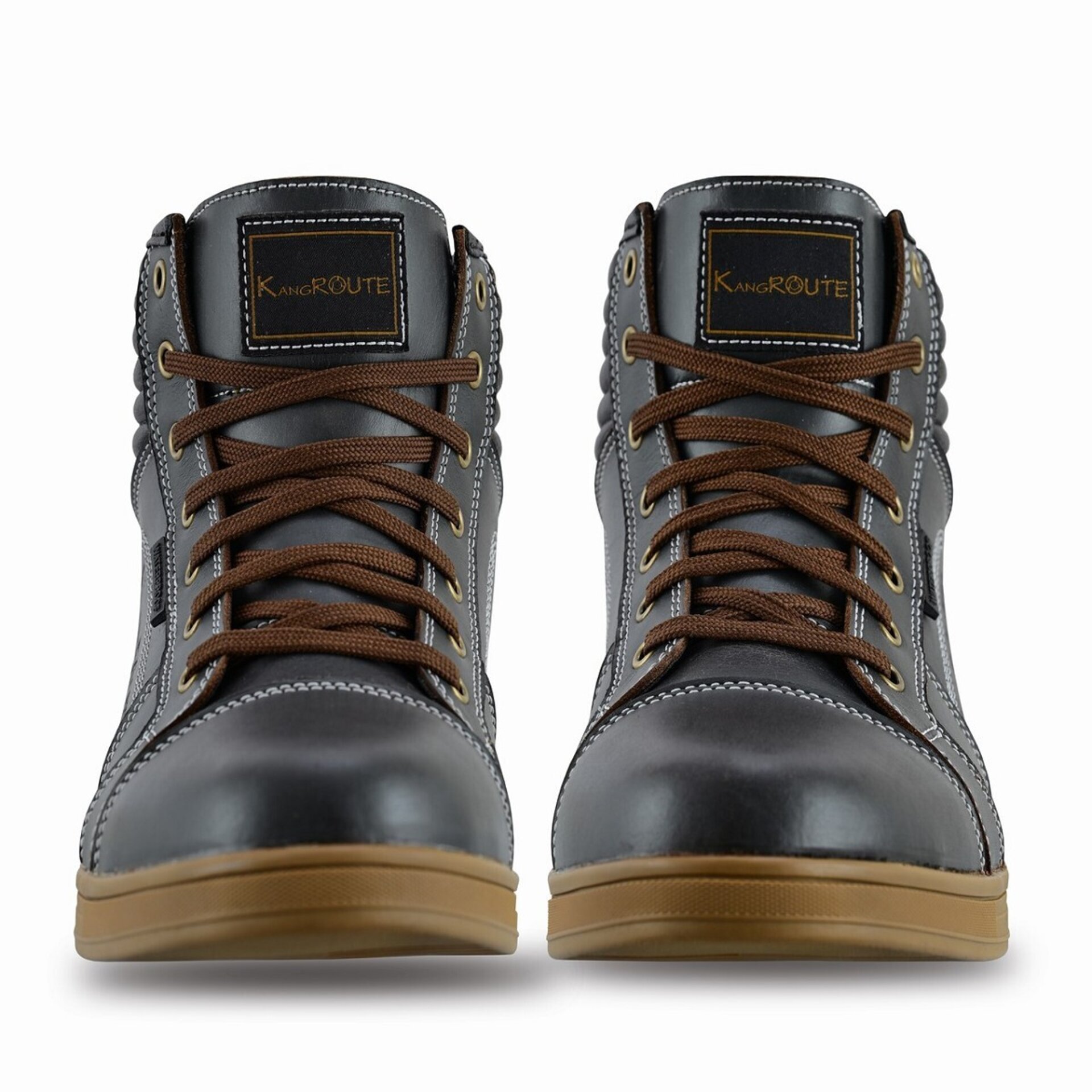ZAPATILLAS MOTO EN PIEL CON PROTECCIONES JEREZ II MARRÓN CAFE - 3