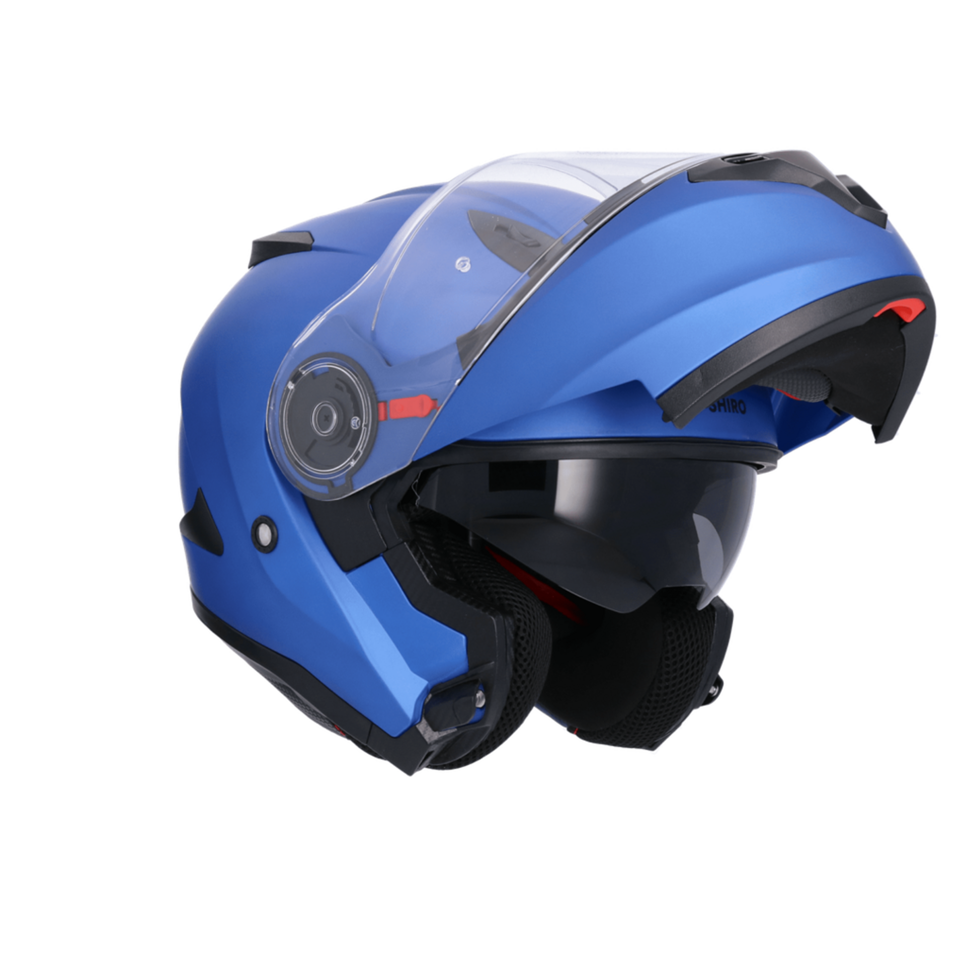 CASCO MODULAR SHIRO SH-508 EXPLORER ECE 22-06 AZUL MATE - 4