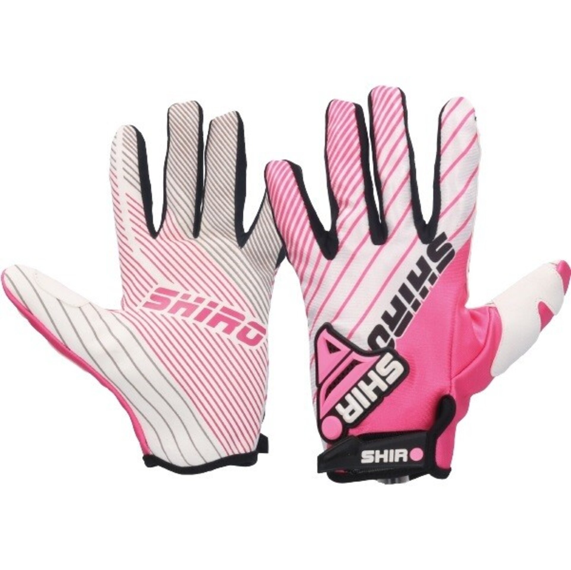 Guantes Shiro Off Road MX 11 Blanco y Naranja - 3