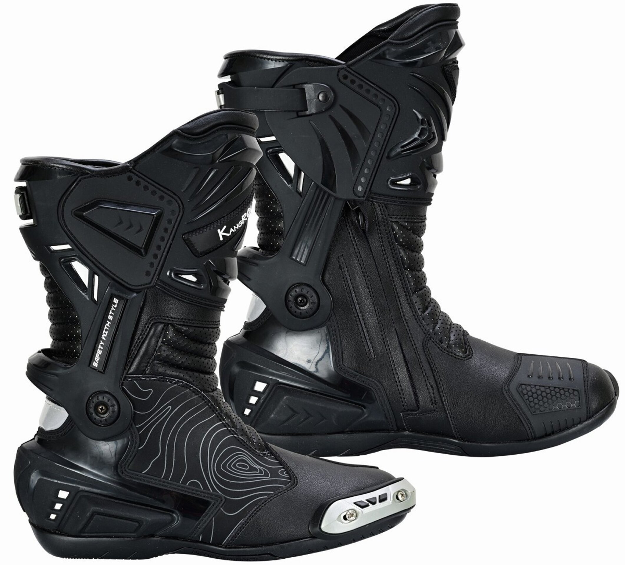 BOTAS DE MOTO DEPORTIVAS ASSEN RACE NEGRAS - 2