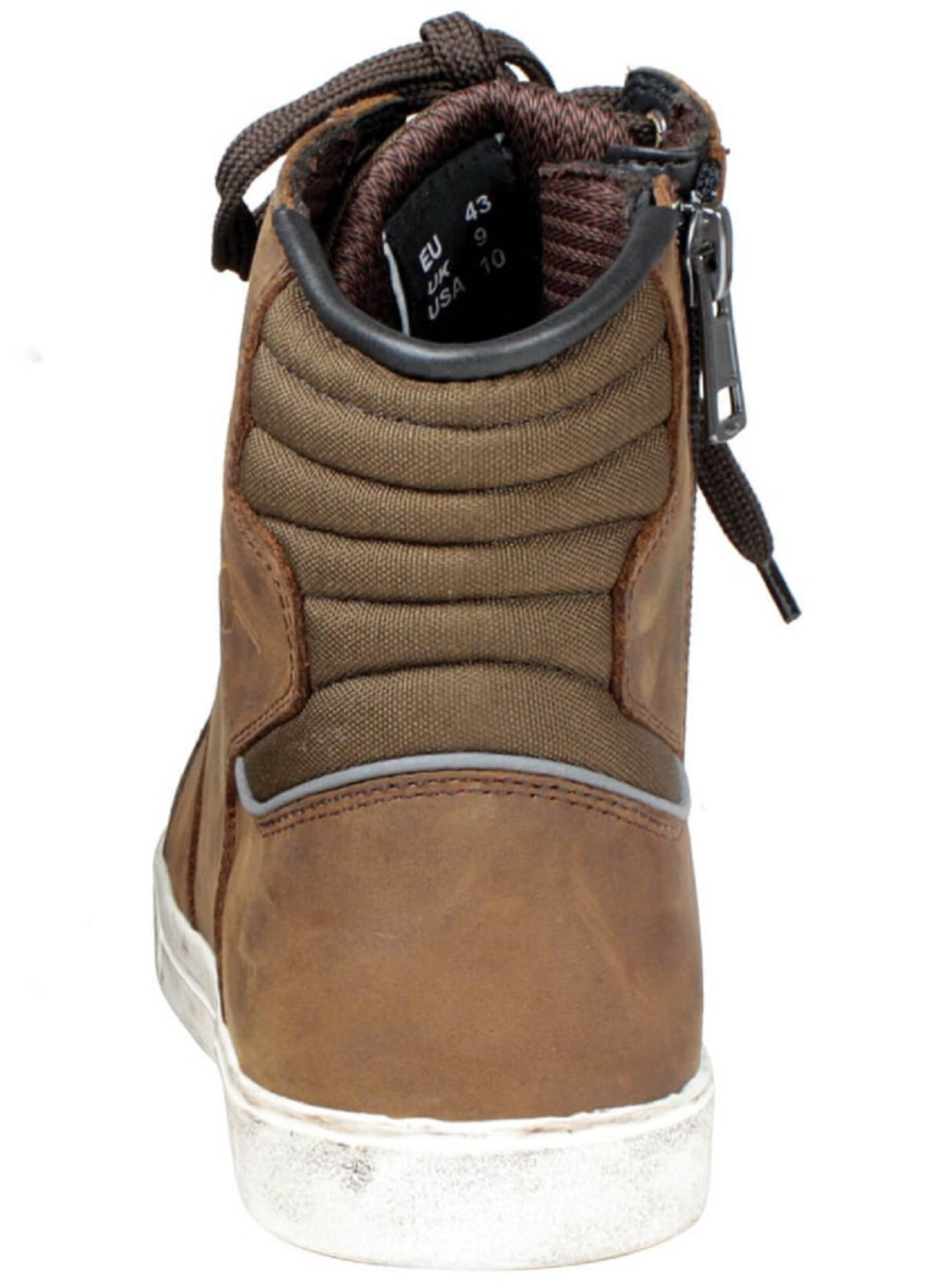 ZAPATILLAS MOTO URBANAS EN PIEL HARISSON YANKEE MARRON - 2