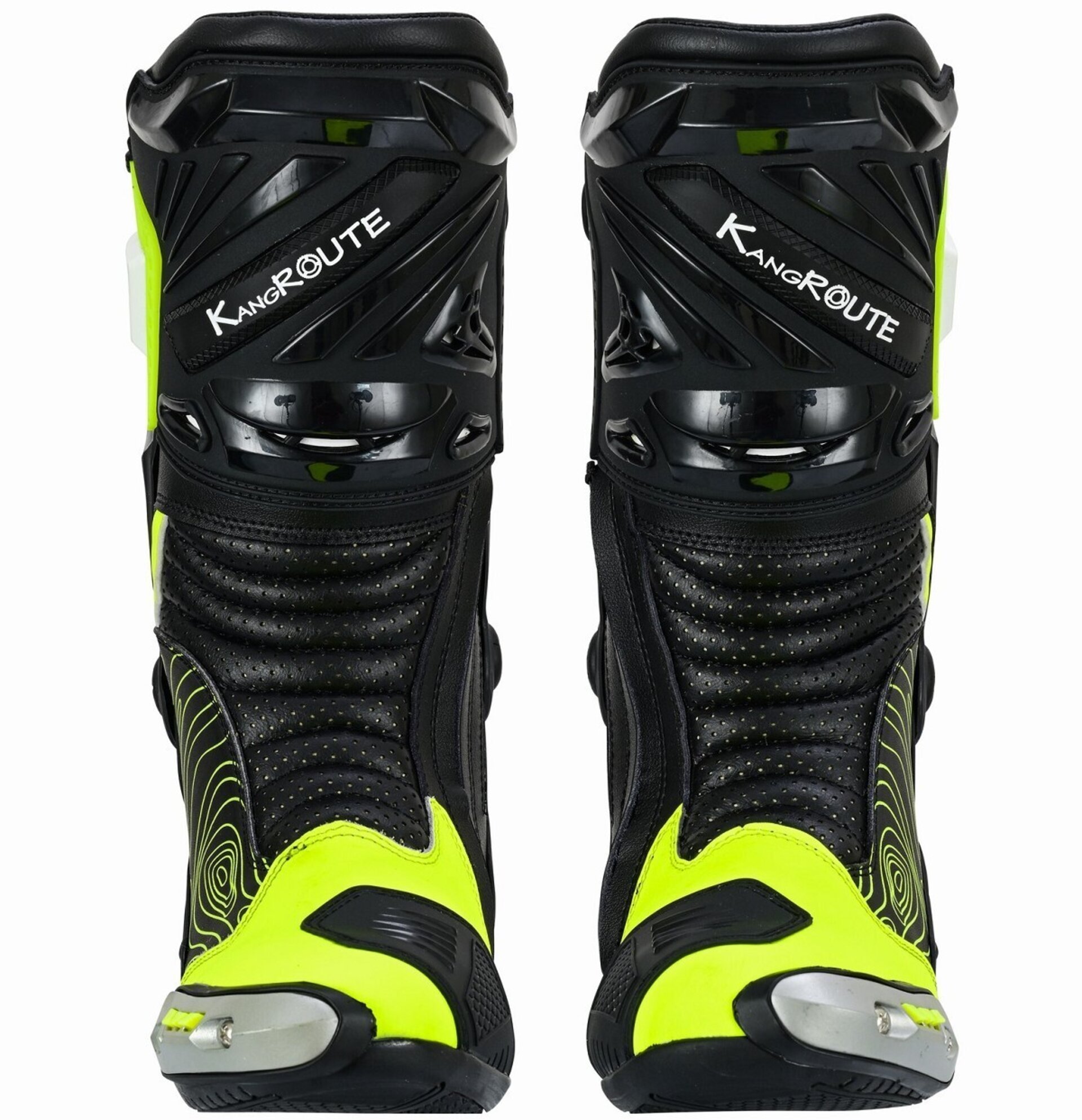 BOTAS DE MOTO DEPORTIVAS ASSEN RACE NEGRO AMARILLO FLUOR - 4