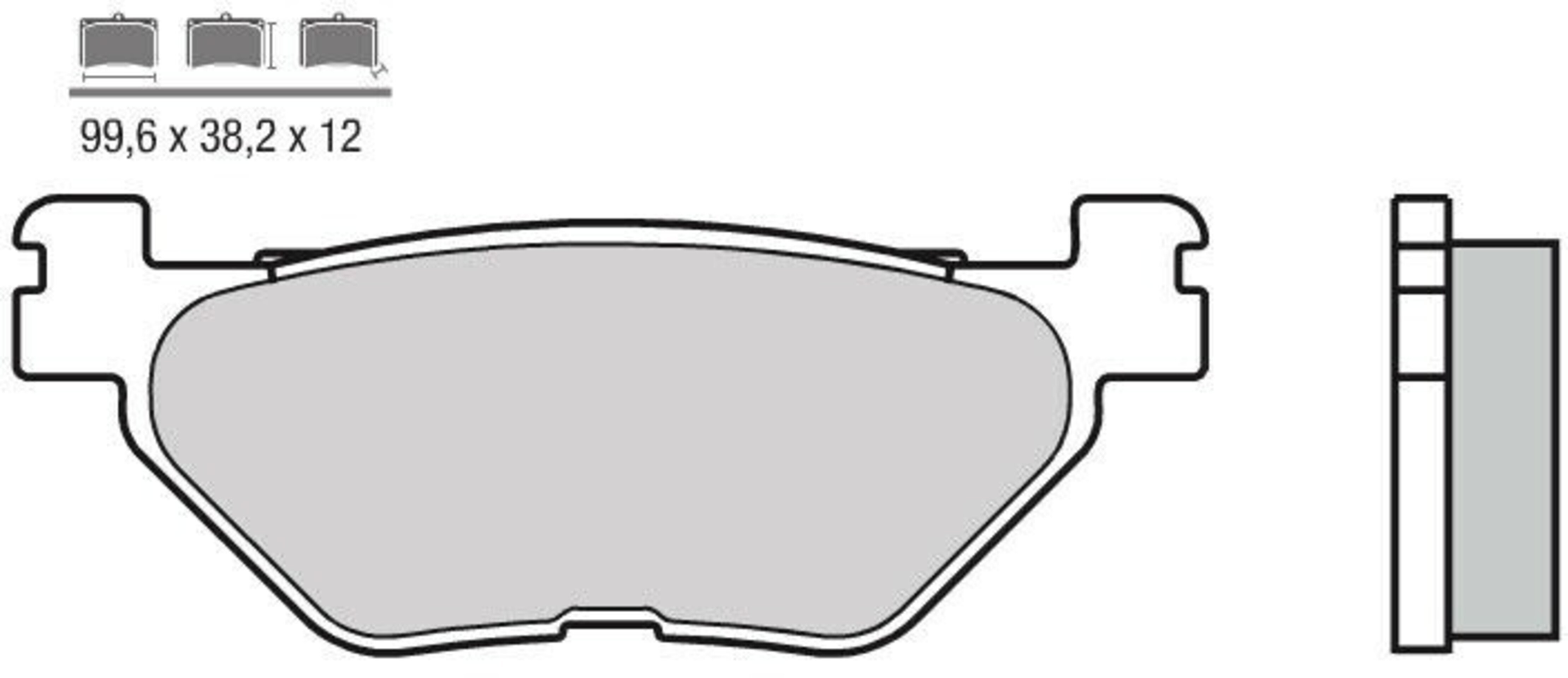 Pastillas de freno Brembo genuinas 07052 - 1