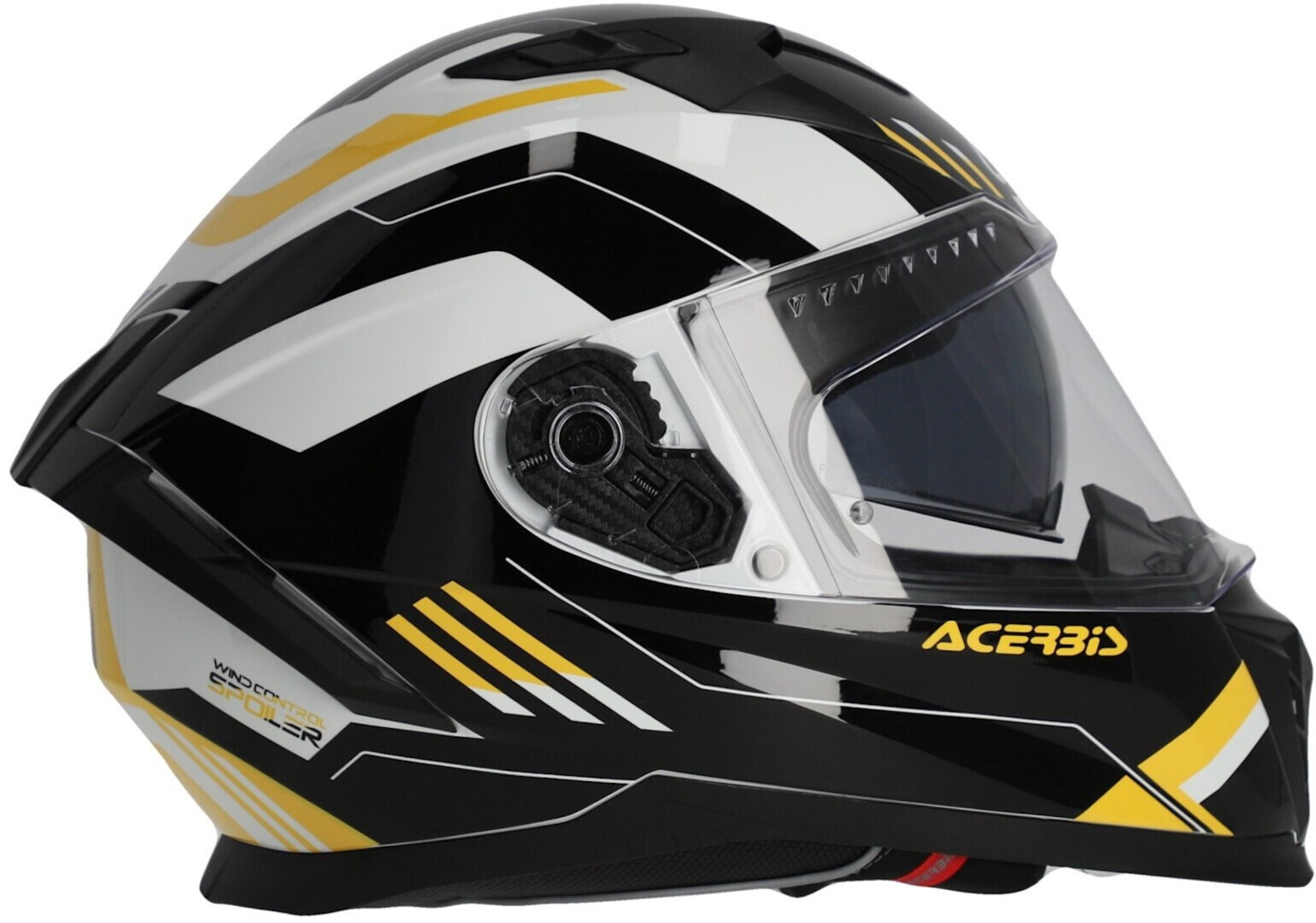 CASCO INTEGRAL ACERBIS X-WAY GRAPHIC NEGRO AMARILLO + PANTALLA AHUMADA - 5