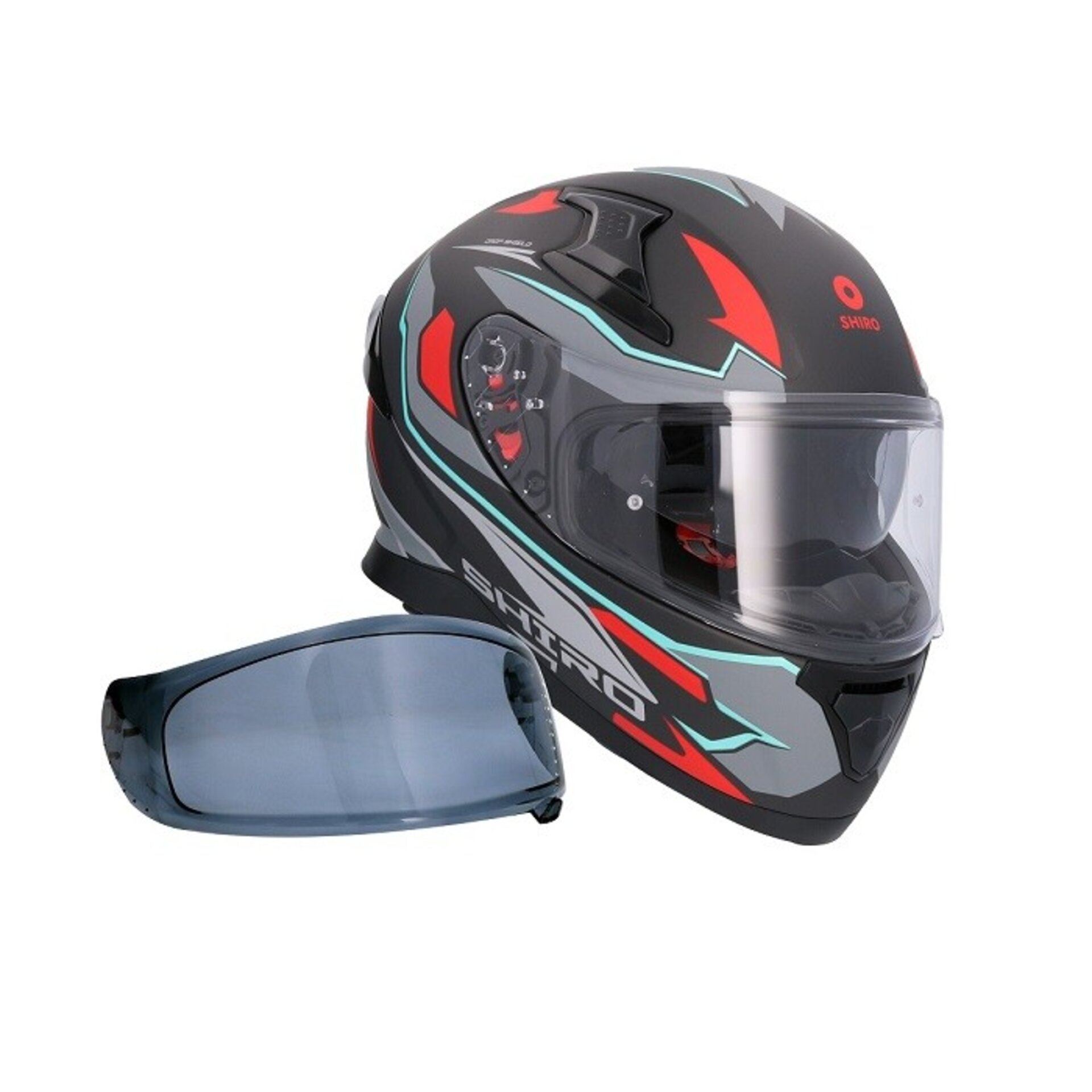CASCO INTEGRAL SHIRO KATANA SHARP GRIS MATE - 2