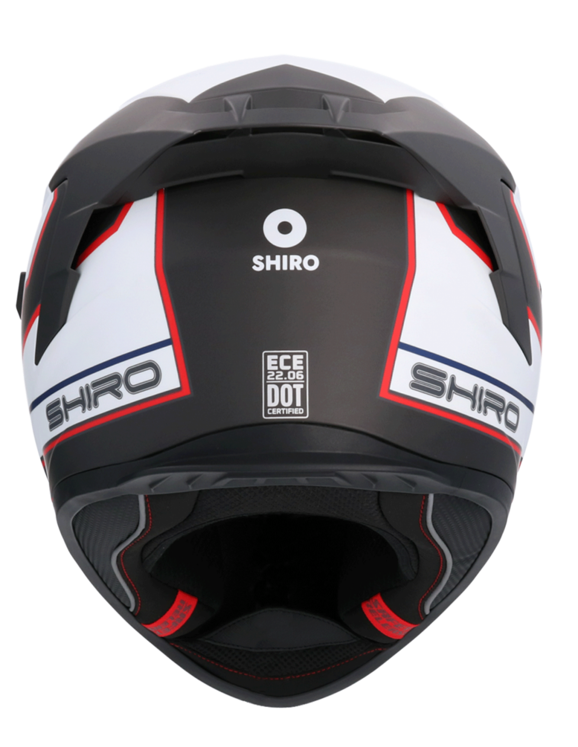 CASCO INTEGRAL SHIRO RAPTOR ULTIMATE NEGRO MATE BLANCO - 7
