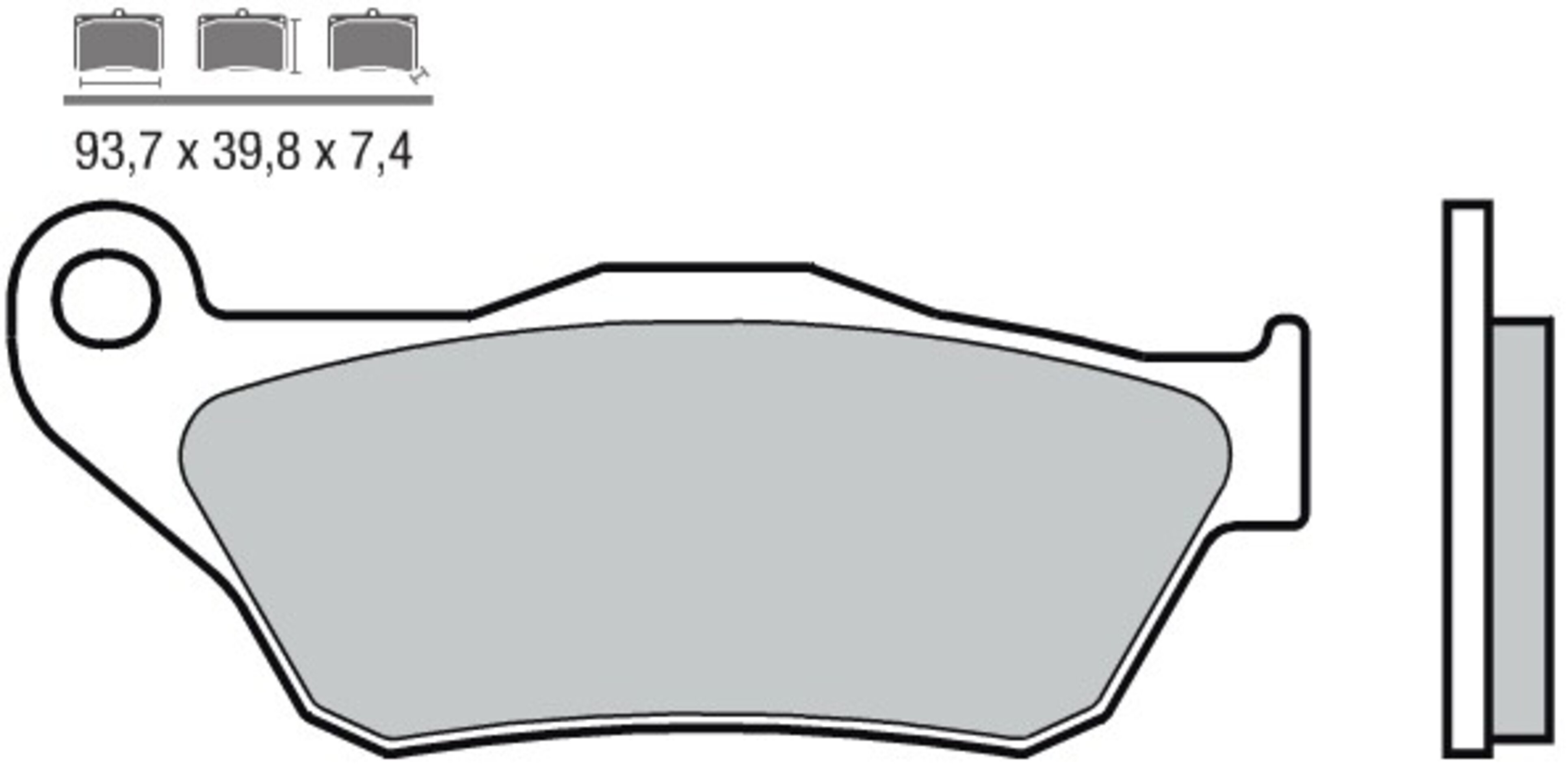 Pastillas freno Brembo sinterizadas 07065XS - 1