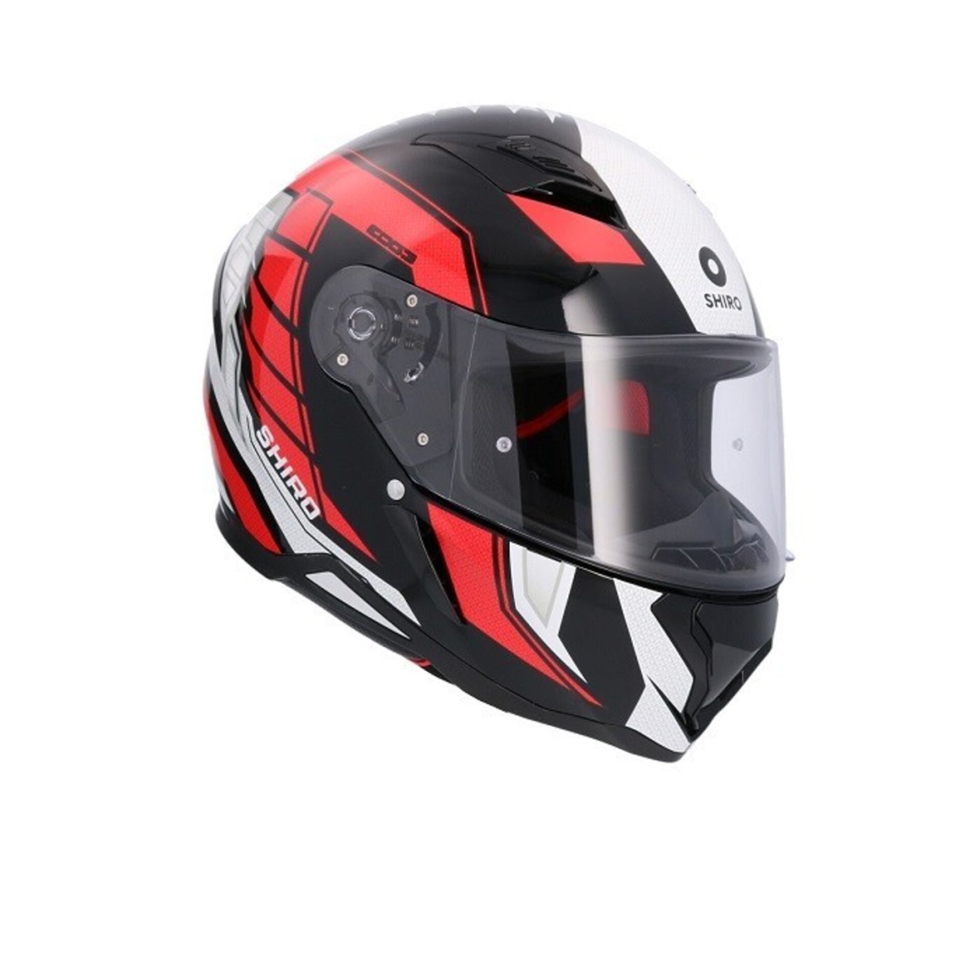 CASCO INTEGRAL SHIRO HUNTER SH-890 EDGE NEGRO ROJO - 2