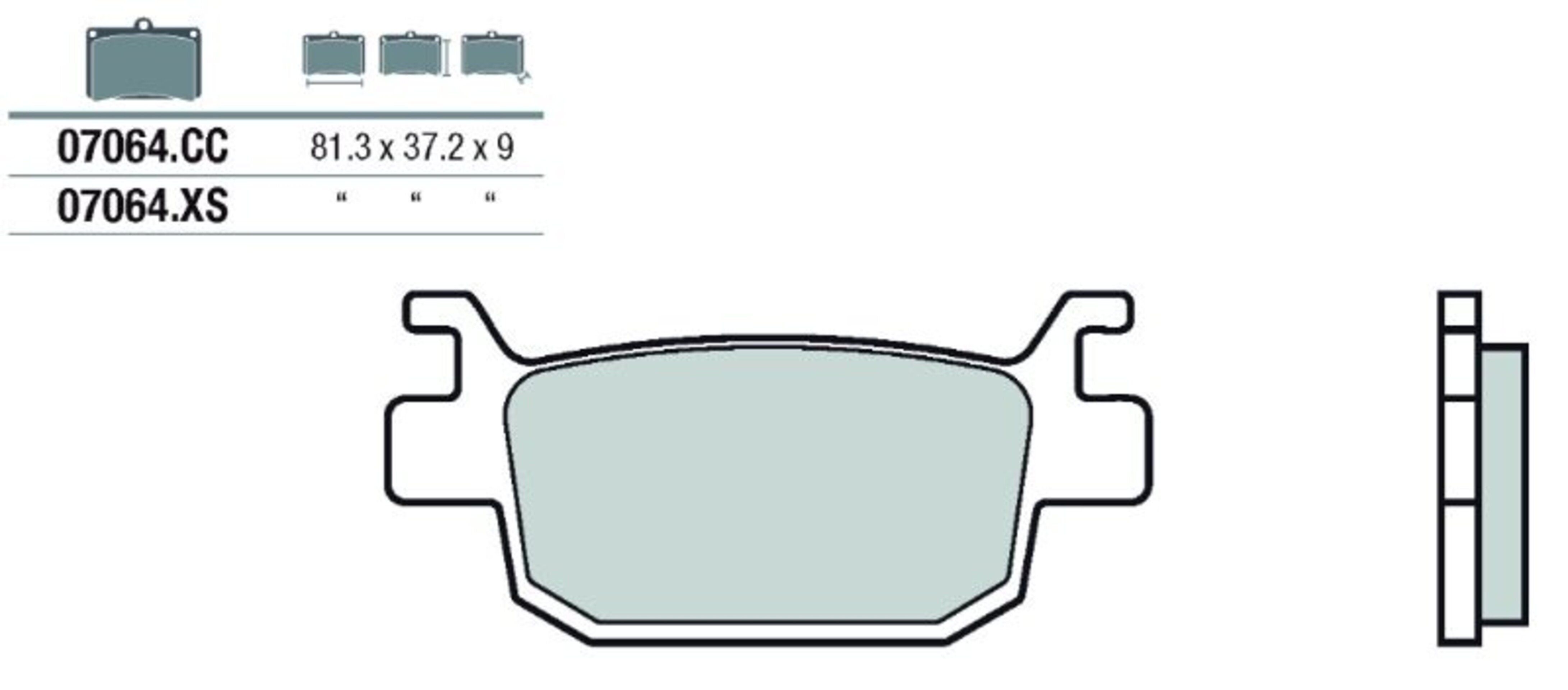 Pastillas de freno Brembo genuinas 07064 - 1