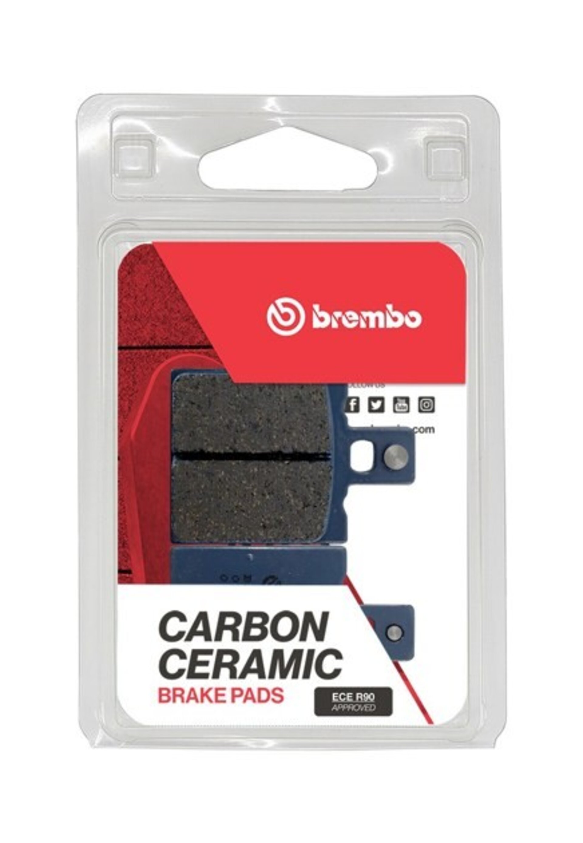 Pastillas de freno Brembo orgánicas 07HO33CC - 1