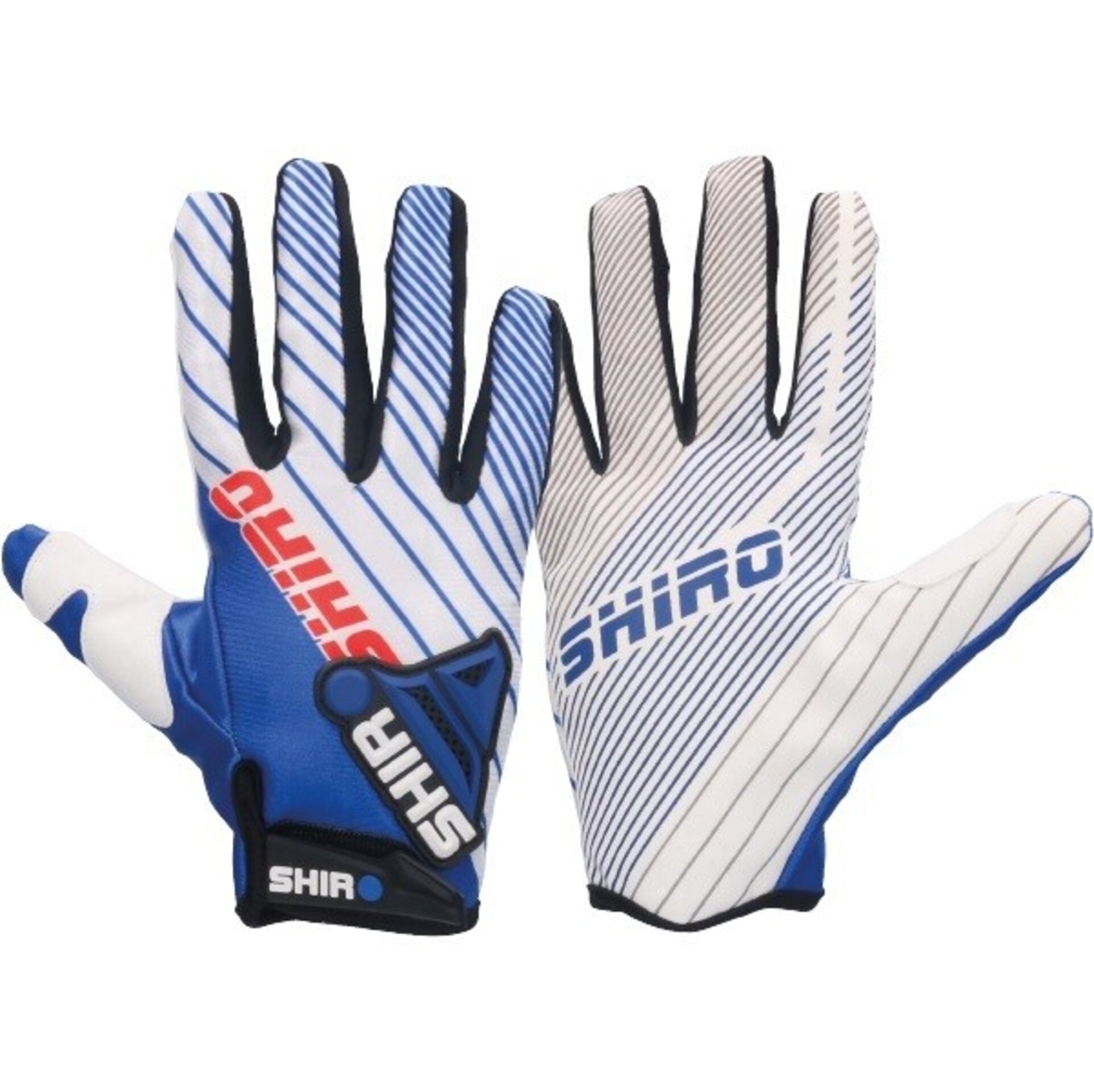 Guantes Shiro Off Road MX 11 Blanco y Naranja - 4