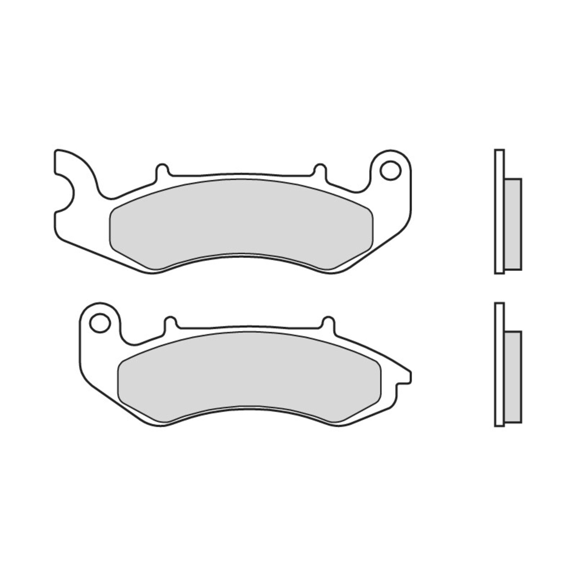Pastillas de freno Brembo orgánicas 07GR94CC - 1
