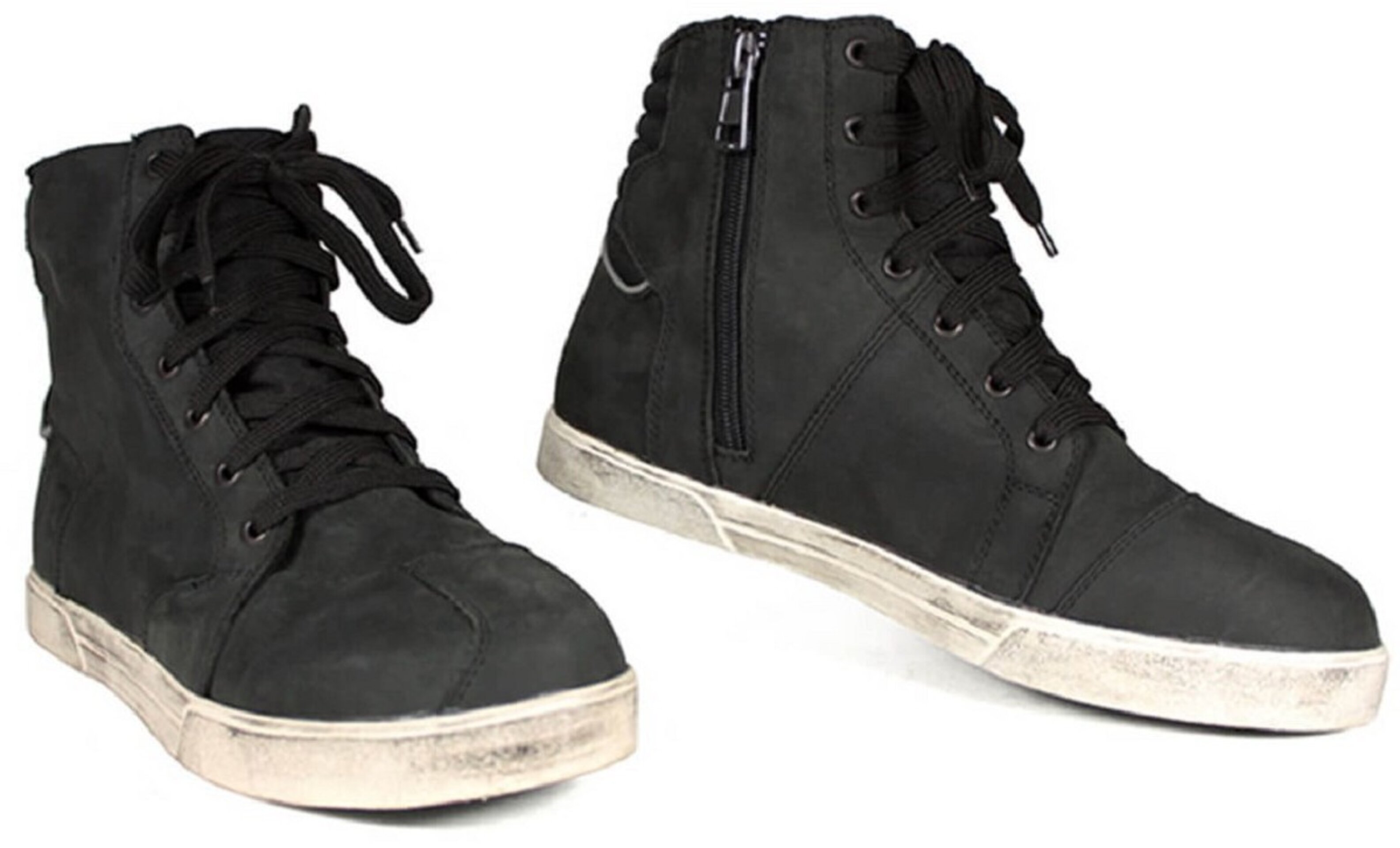 ZAPATILLAS MOTO URBANAS EN PIEL HARISSON YANKEE NEGRO/BLANCO - 4